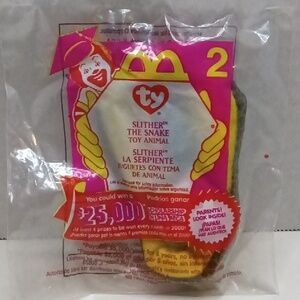 2000 McDonald's ty beanie babies slither the snake